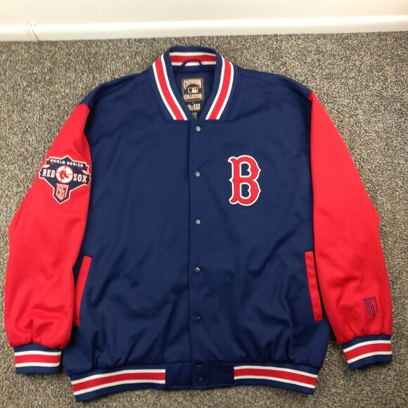 1967 Boston Red Sox Jacket G-III Carl Banks Cooperstown Collection Mens 3XL